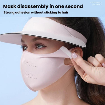 WEST BIKING 2 In 1 Outdoor Sports Sun Protection Mask UV - Blocking Sun Hat Cycling Breathable Face Cover - DealBuddy