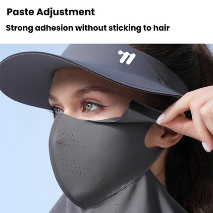 WEST BIKING 3 In 1 UV - Protective Cooling Mesh Breathable Detachable Sun Hat Face Mask Neck Scarf - DealBuddy