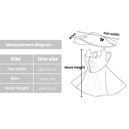 WEST BIKING 3 In 1 UV - Protective Cooling Mesh Breathable Detachable Sun Hat Face Mask Neck Scarf - DealBuddy