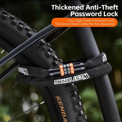 WEST BIKING 38 - inch Bike Chain Lock 4 - Digit Combination Security Lock for Bicycles, E - Bikes, Scooters - DealBuddy