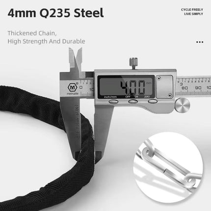 WEST BIKING 38 - inch Bike Chain Lock 4 - Digit Combination Security Lock for Bicycles, E - Bikes, Scooters - DealBuddy