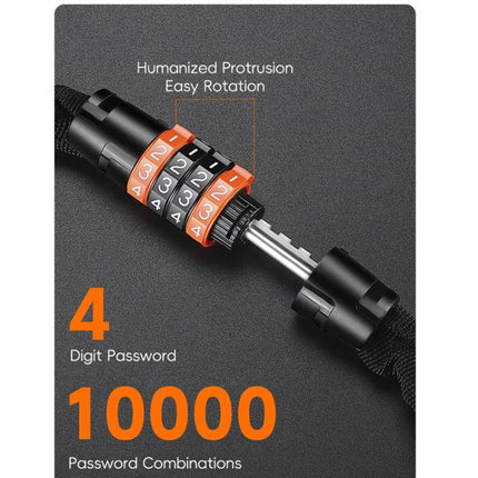 WEST BIKING 38 - inch Bike Chain Lock 4 - Digit Combination Security Lock for Bicycles, E - Bikes, Scooters - DealBuddy