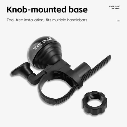 WEST BIKING Bicycle Bell Cycling Aluminum Alloy Warning Horn - DealBuddy