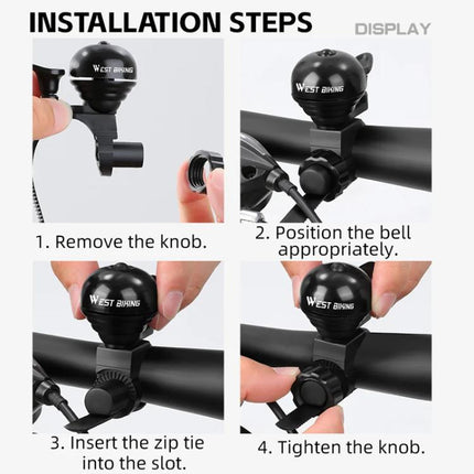 WEST BIKING Bicycle Bell Cycling Aluminum Alloy Warning Horn - DealBuddy