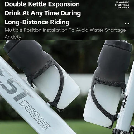 WEST BIKING Bicycle Carbon Fiber Water Bottle Cage Lightweight Cycling Water Bottle Holder - DealBuddy