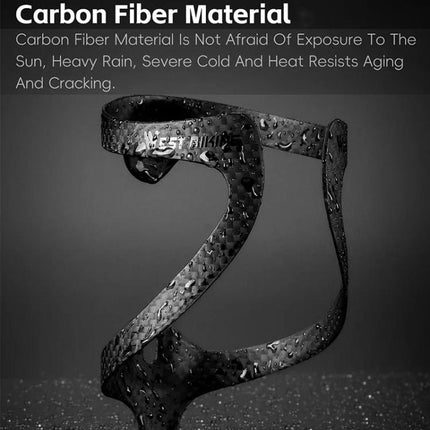 WEST BIKING Bicycle Carbon Fiber Water Bottle Cage Lightweight Cycling Water Bottle Holder - DealBuddy