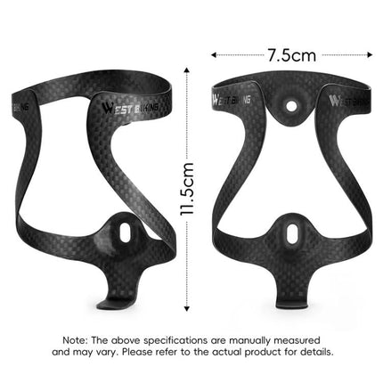 WEST BIKING Bicycle Carbon Fiber Water Bottle Cage Lightweight Cycling Water Bottle Holder - DealBuddy