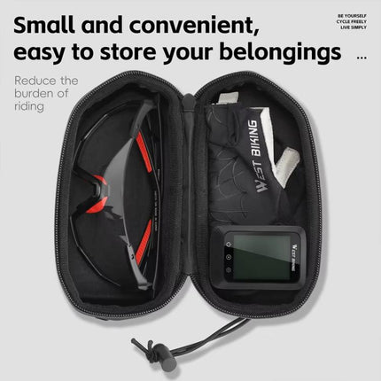 WEST BIKING Bicycle Glasses Hard Case Storage Bag Top Tube Bag Portable Crossbar Bag - DealBuddy