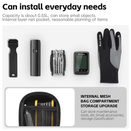 WEST BIKING Bicycle Hard - Shell Tail Bag Waterproof Quick - Release Cycling Bag - DealBuddy