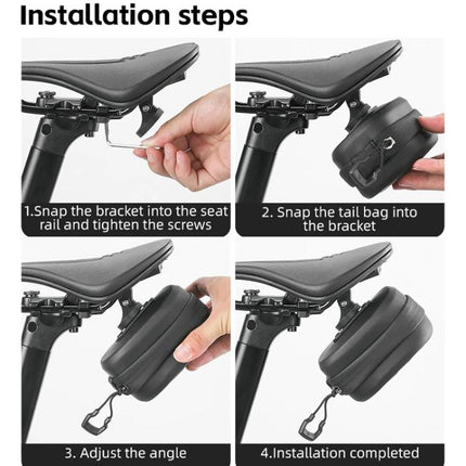 WEST BIKING Bicycle Hard - Shell Tail Bag Waterproof Quick - Release Cycling Bag - DealBuddy