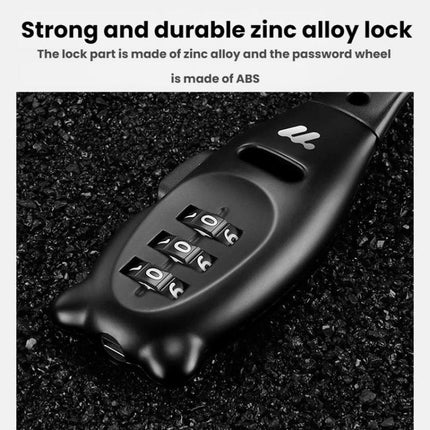 WEST BIKING Bicycle/Motorcycle Helmet Anti - Theft Portable Combination Cable Tie Lock - DealBuddy