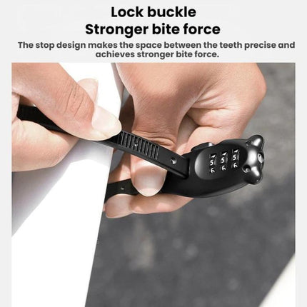 WEST BIKING Bicycle/Motorcycle Helmet Anti - Theft Portable Combination Cable Tie Lock - DealBuddy