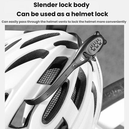 WEST BIKING Bicycle/Motorcycle Helmet Anti - Theft Portable Combination Cable Tie Lock - DealBuddy