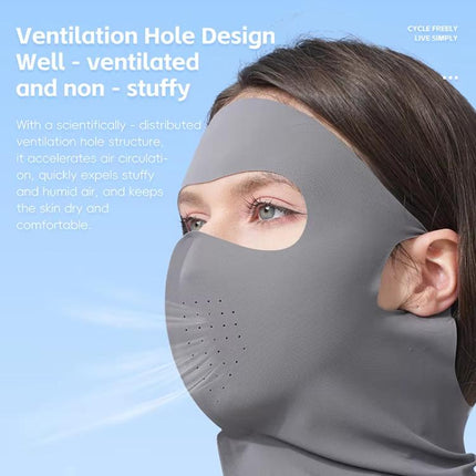 WEST BIKING Breathable Moisture - Wicking Quick - Dry Full - Face Sun Protection Mask Outdoor Cycling Sports Ice - Silk Neck Bib - DealBuddy