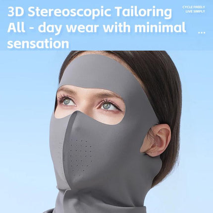 WEST BIKING Breathable Moisture - Wicking Quick - Dry Full - Face Sun Protection Mask Outdoor Cycling Sports Ice - Silk Neck Bib - DealBuddy