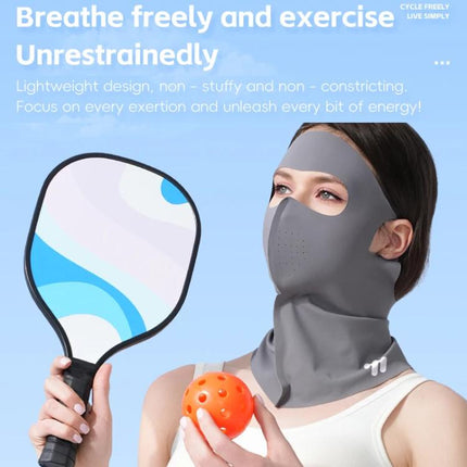 WEST BIKING Breathable Moisture - Wicking Quick - Dry Full - Face Sun Protection Mask Outdoor Cycling Sports Ice - Silk Neck Bib - DealBuddy