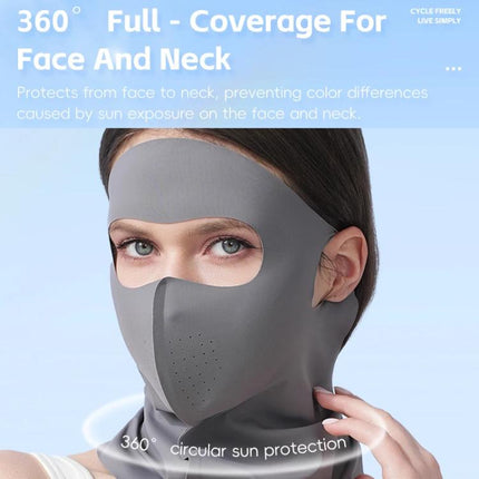 WEST BIKING Breathable Moisture - Wicking Quick - Dry Full - Face Sun Protection Mask Outdoor Cycling Sports Ice - Silk Neck Bib - DealBuddy