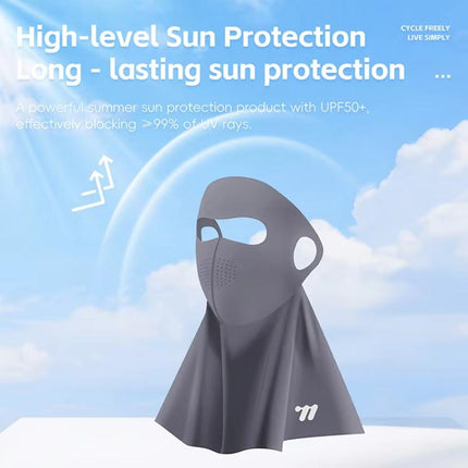 WEST BIKING Breathable Moisture - Wicking Quick - Dry Full - Face Sun Protection Mask Outdoor Cycling Sports Ice - Silk Neck Bib - DealBuddy