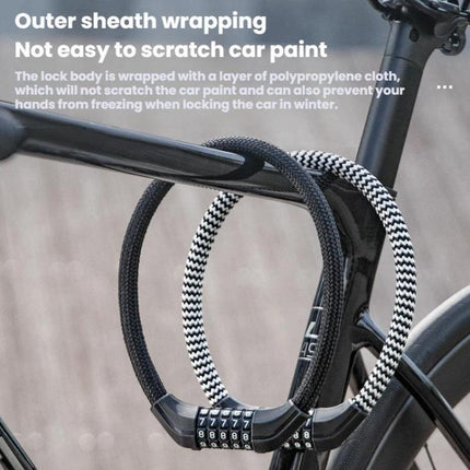 WEST BIKING Extended Portable Bicycle Steel Cable Anti - Theft Combination Lock - DealBuddy