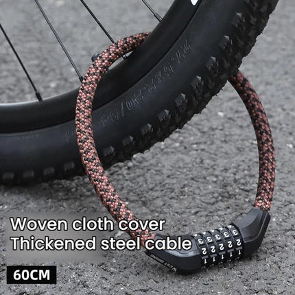 WEST BIKING Extended Portable Bicycle Steel Cable Anti - Theft Combination Lock - DealBuddy