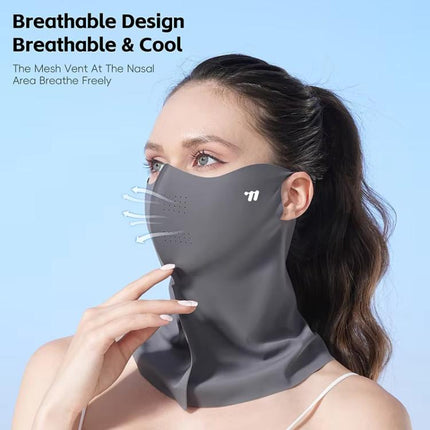 WEST BIKING Full - Face Neck Protection Sun Mask Ice - Silk UV - Protective Face Cover UV - Blocking Cycling Mask - DealBuddy