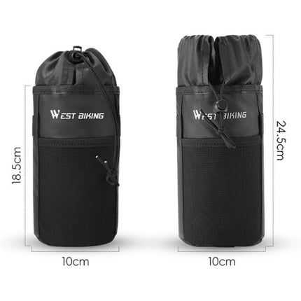 WEST BIKING Handlebar Seatpost Water Bottle Storage Bag For Cycling - DealBuddy