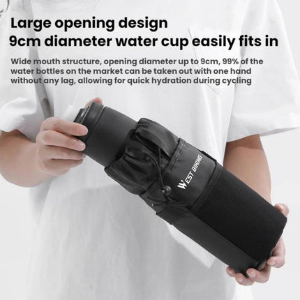 WEST BIKING Handlebar Seatpost Water Bottle Storage Bag For Cycling - DealBuddy
