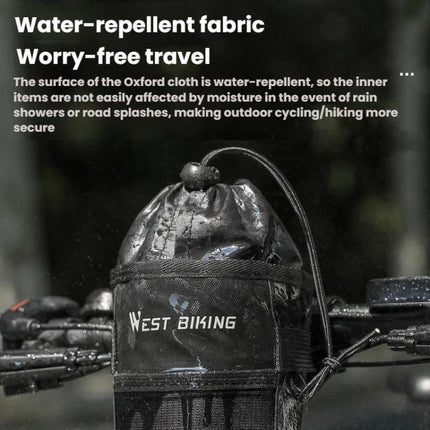 WEST BIKING Handlebar Seatpost Water Bottle Storage Bag For Cycling - DealBuddy