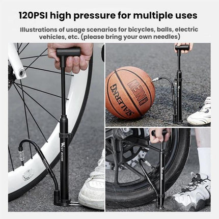 WEST BIKING Mini Portable Bicycle High - Pressure 120PSI Pump - DealBuddy