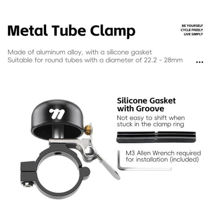 WEST BIKING Mountain Bike Bell Vintage Copper Bicycle Bell - DealBuddy