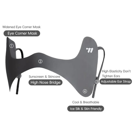 WEST BIKING Outdoor Sun Protection Face Mask Eye Protecting Ice Silk Seamless Butterfly Mask - DealBuddy