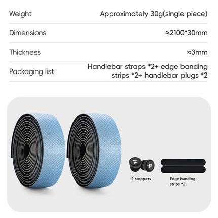 WEST BIKING Road Bike Handlebar Tape Ultra - Lightweight PU Gradient Cycling Bar Wrap Non - Slip Sweatproof Grip - DealBuddy