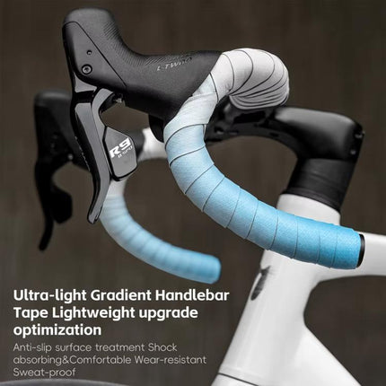 WEST BIKING Road Bike Handlebar Tape Ultra - Lightweight PU Gradient Cycling Bar Wrap Non - Slip Sweatproof Grip - DealBuddy