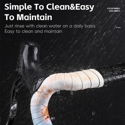 WEST BIKING Road Bike Handlebar Tape Ultra - Lightweight PU Gradient Cycling Bar Wrap Non - Slip Sweatproof Grip - DealBuddy