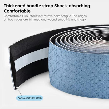 WEST BIKING Road Bike Handlebar Tape Ultra - Lightweight PU Gradient Cycling Bar Wrap Non - Slip Sweatproof Grip - DealBuddy