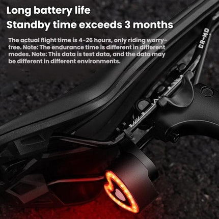 WEST BIKING Smart Heart Taillight With Cycling Brake Sensor Warning Light - DealBuddy
