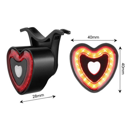 WEST BIKING Smart Heart Taillight With Cycling Brake Sensor Warning Light - DealBuddy