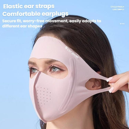 WEST BIKING Sports Cycling Face Mask Ice Silk Breathable Sun Protection Mask - DealBuddy