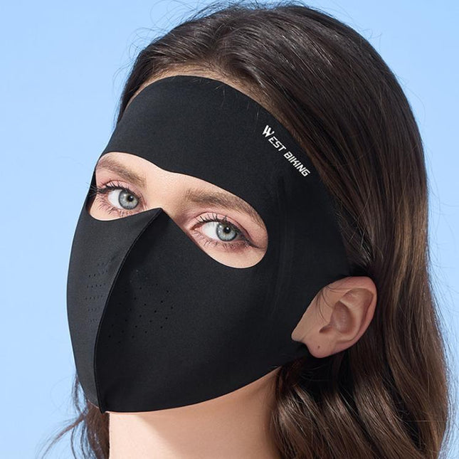 WEST BIKING Sports Cycling Face Mask Ice Silk Breathable Sun Protection Mask - DealBuddy