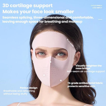 WEST BIKING Sports Cycling Face Mask Ice Silk Breathable Sun Protection Mask - DealBuddy