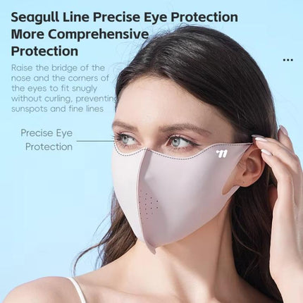 WEST BIKING UPF50+ 3D Seamless Ice - Silk Breathable Eye - Corner Ventilated Face Mask UV Protection Mask - DealBuddy
