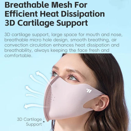 WEST BIKING UPF50+ 3D Seamless Ice - Silk Breathable Eye - Corner Ventilated Face Mask UV Protection Mask - DealBuddy