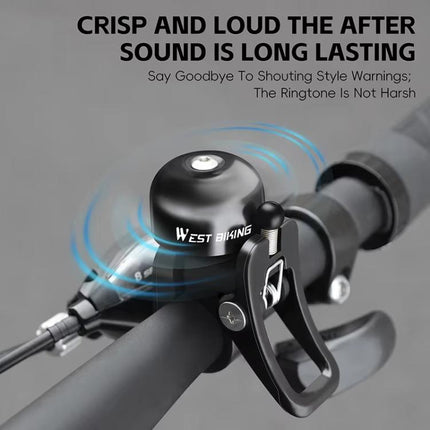 WEST BIKING YP0706058 Bicycle Aluminum Bell Folding Bike Mountain Bike Riding Bell Equipment - DealBuddy