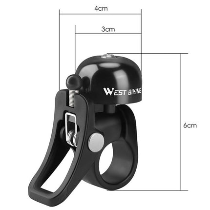 WEST BIKING YP0706058 Bicycle Aluminum Bell Folding Bike Mountain Bike Riding Bell Equipment - DealBuddy