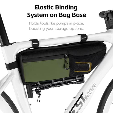 WEST BIKING YP0707415 Bicycle Top Tube Bag Mountain Road Bikes Large Capacity Front Tube Bag - DealBuddy