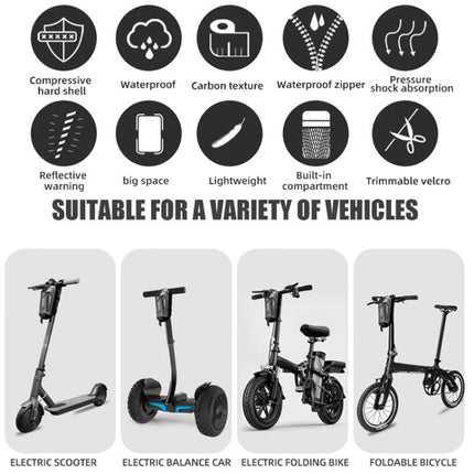 WILD MAN ES8 Electric Scooter EVA Hard Shell Handlebar Bag - DealBuddy