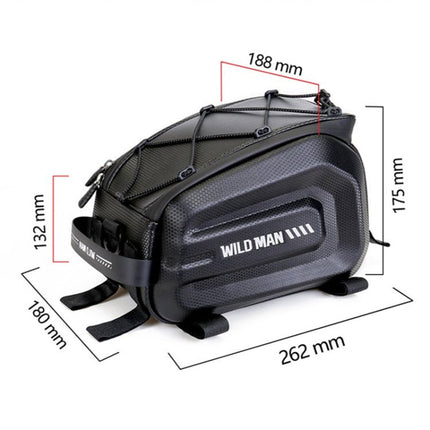 WILD MAN GD5 4L Bicycle EVA Hard Shell Rack Tail Bag Outdoor Cycling Equipment - DealBuddy