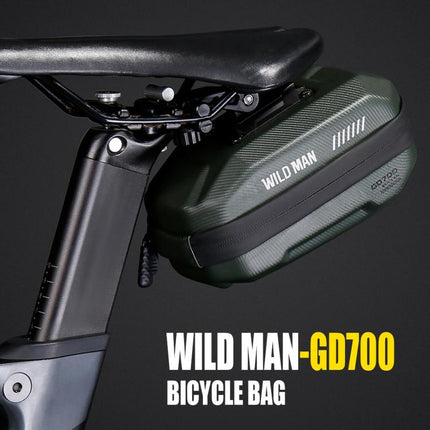 WILD MAN GD700 Mountain Bicycle EVA Hard Shell Bag Bike Seat Bag - DealBuddy