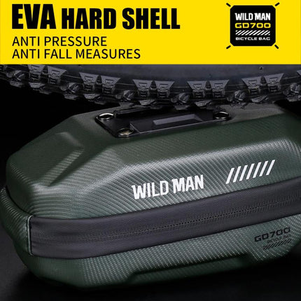 WILD MAN GD700 Mountain Bicycle EVA Hard Shell Bag Bike Seat Bag - DealBuddy