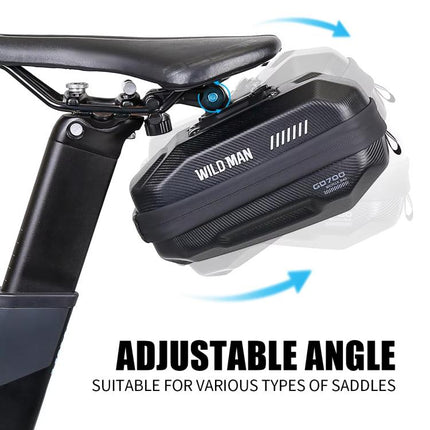 WILD MAN GD700 Mountain Bicycle EVA Hard Shell Bag Bike Seat Bag - DealBuddy